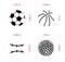 Large Sports Ball Cookie Stencils: Basketball, Golf, Soccer, Baseball | C218 by Designer Stencils |